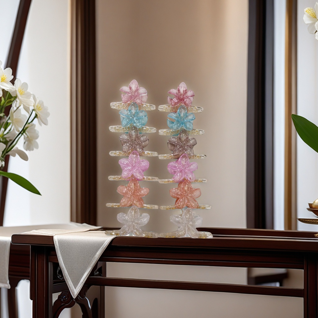 11公分交叉鸡蛋花抓夹细节图