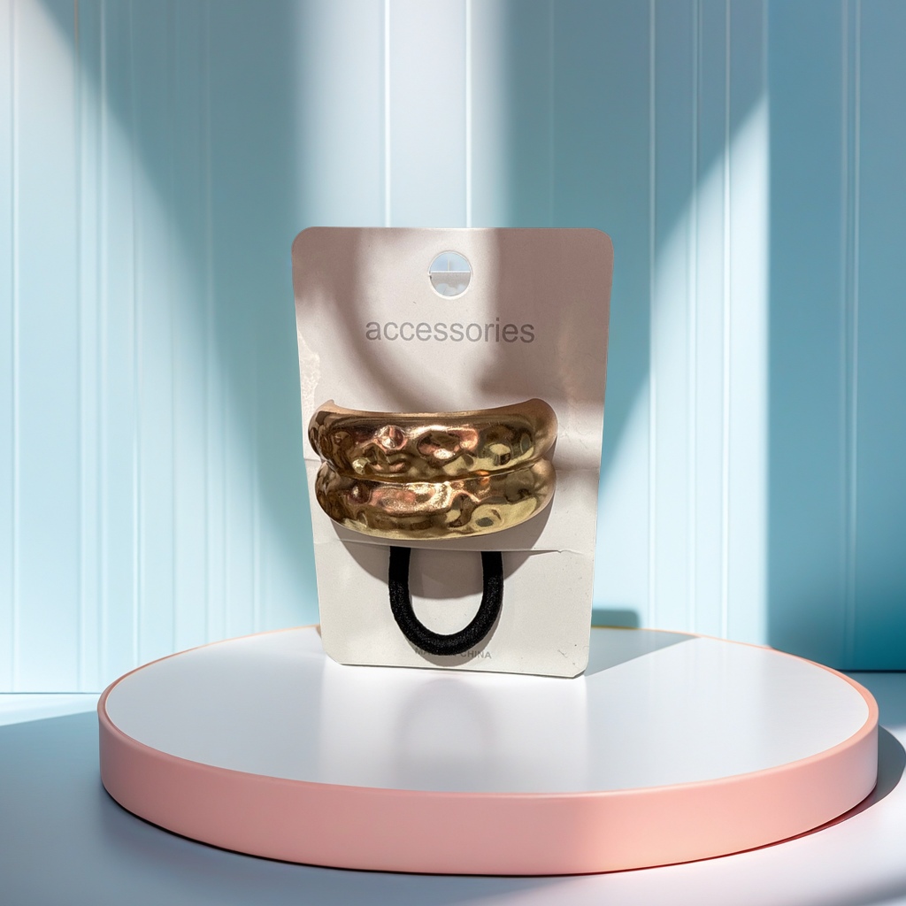 时尚合金皮筋 发圈女士头饰 韩版简约发带 持久弹力不伤发 高档发饰配饰产品图