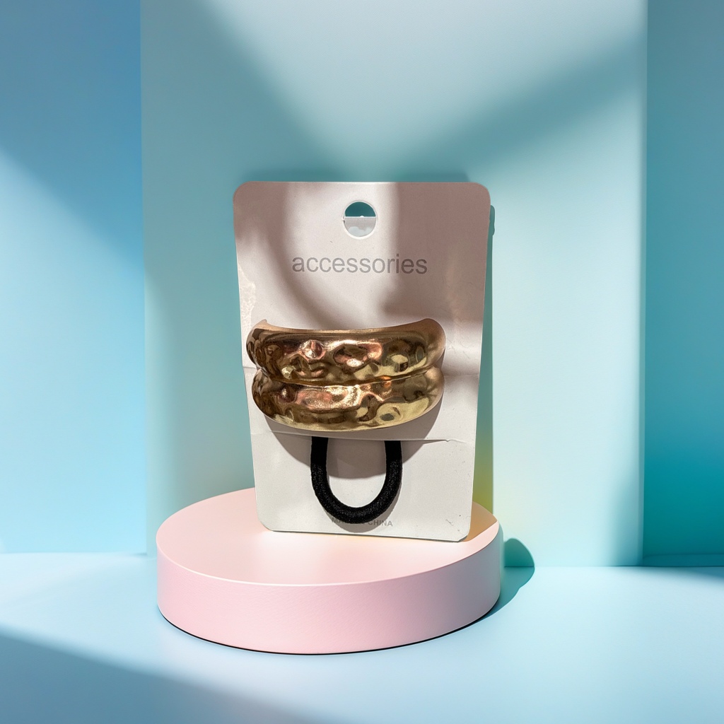 时尚合金皮筋 发圈女士头饰 韩版简约发带 持久弹力不伤发 高档发饰配饰细节图