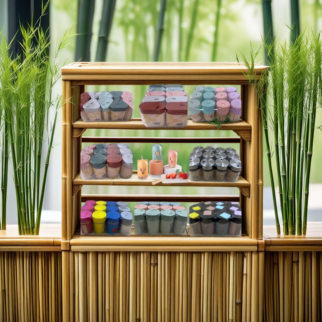 Big Mouth Creative Plastic automatic Toothpick box, push-type toothpick holder, portable toothpick storage box for home use, suitable for restaurants and hotels details Picture