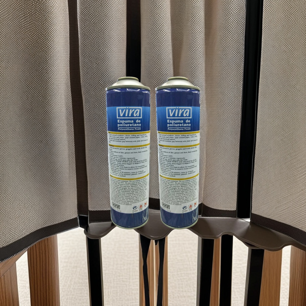 Factory direct supply of Vira high-viscosity foam sealant 750ml, large-capacity special foam adhesive for doors and Windows, high-efficiency sound insulation and waterproofing foaming agent details Picture