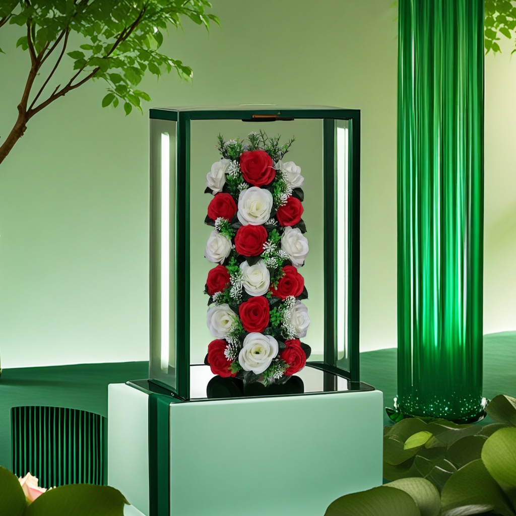 "三八妇女节礼物 手工花材料 玫瑰仿真水草 情人节假花 花类DIY手工制作套装 创意浪漫礼品"