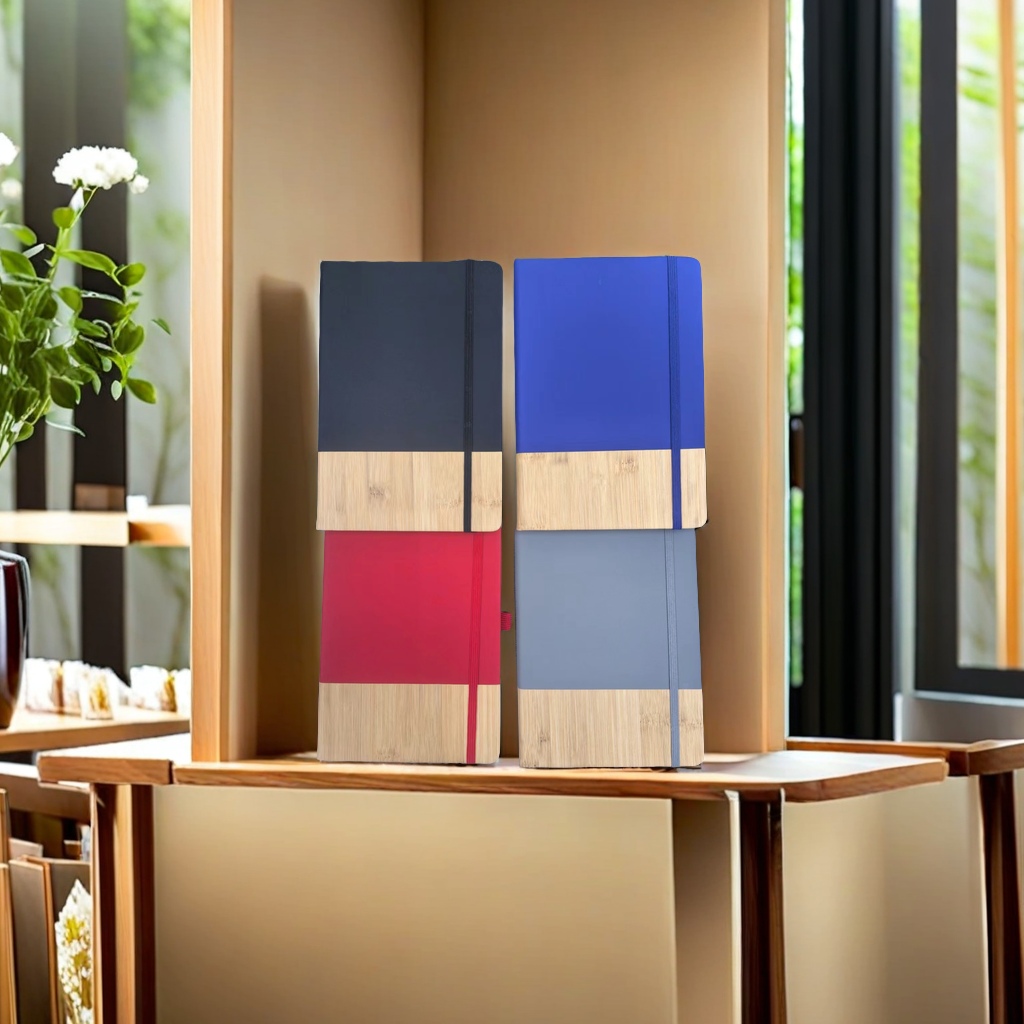 复古风格木纹笔记本 创意记事本 简约设计学生日记本 办公用品细节图