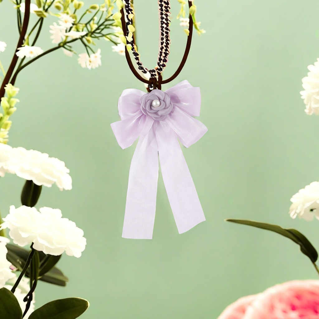 法式雪纺珍珠白底实物图