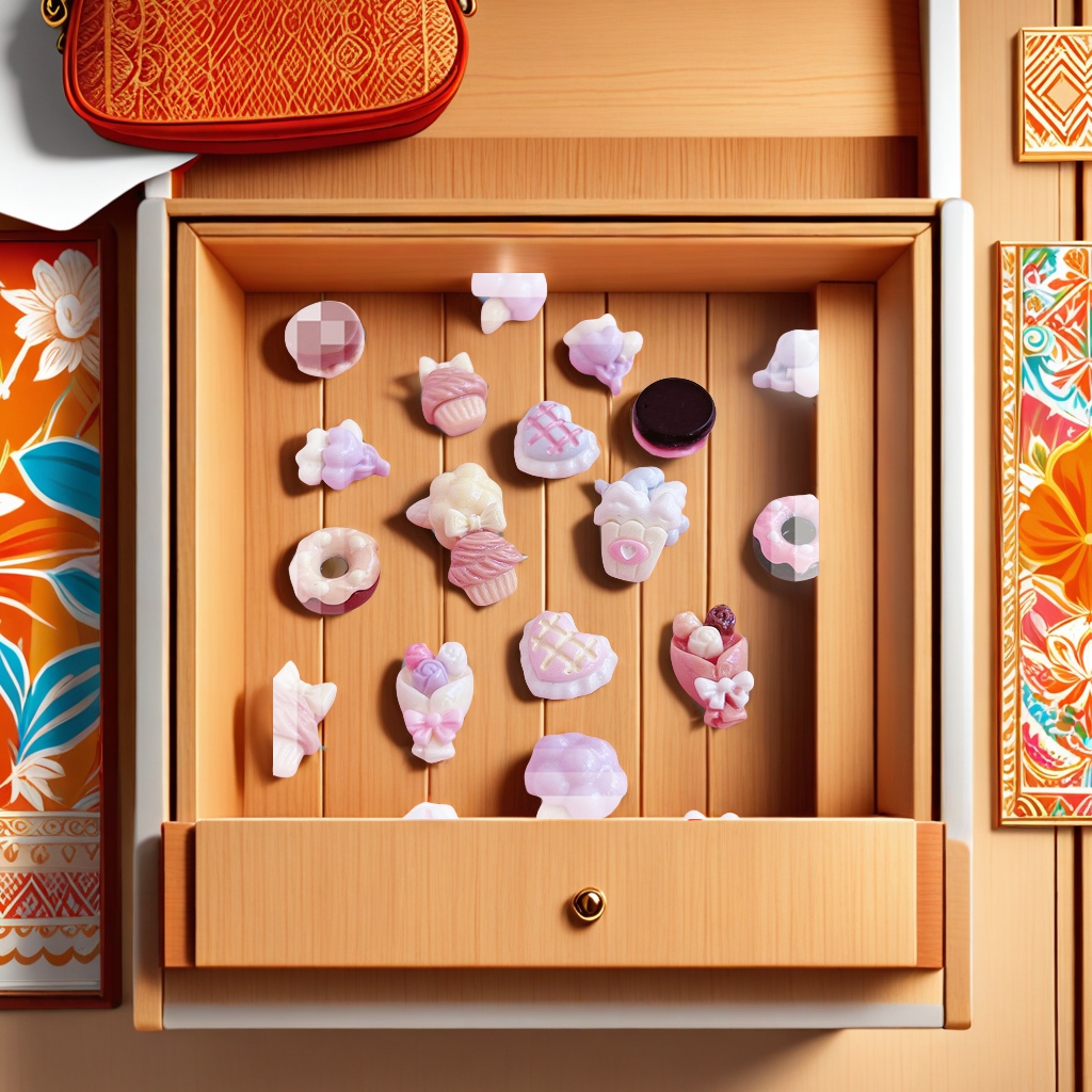 Special Miss Mini accessories collection Material Paste DIY accessories Hair accessories Hair clips Buttons accessories Pen caps pen boxes Creative ceiling light style random Application Scenario