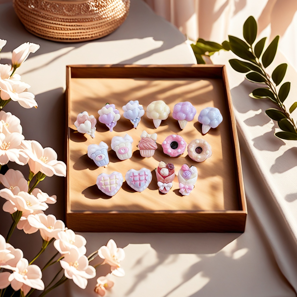 Special Miss Mini accessories collection Material Paste DIY accessories Hair accessories Hair clips Buttons accessories Pen caps pen boxes Creative ceiling light style random Item Picture