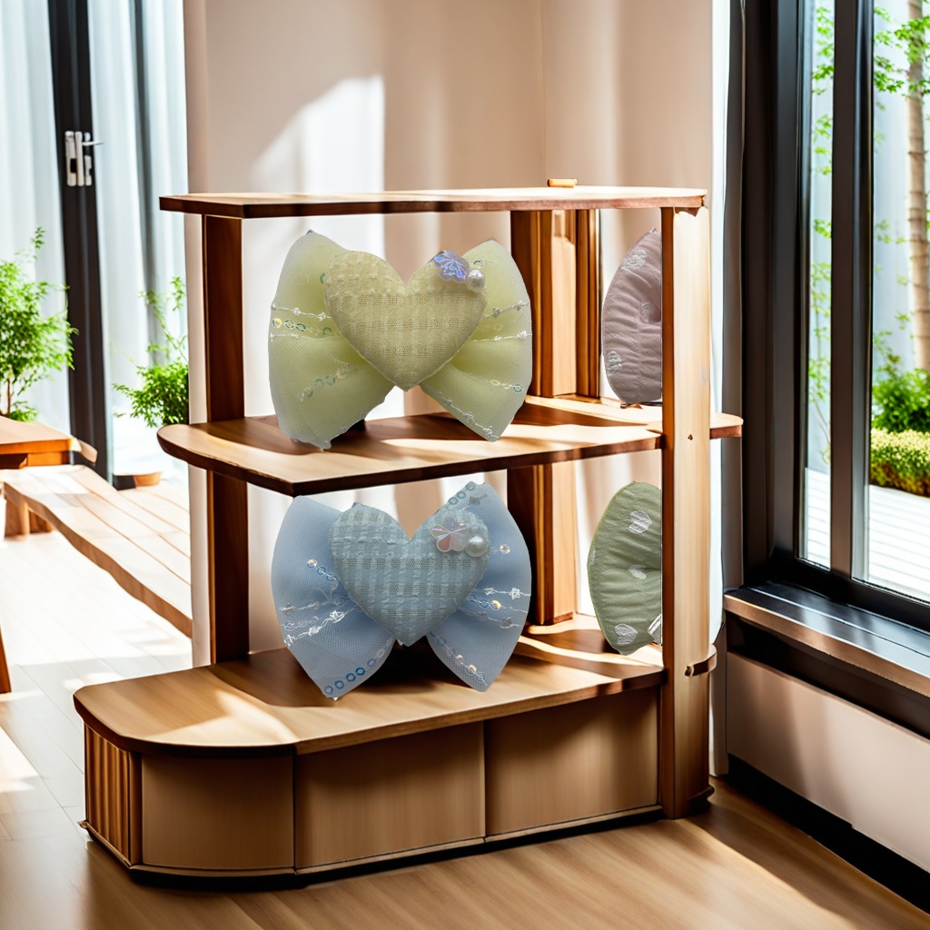 女士优雅珍珠发卡 韩版头饰简约时尚发夹 高档水钻发饰 发卡礼盒装拉布布发卡细节图