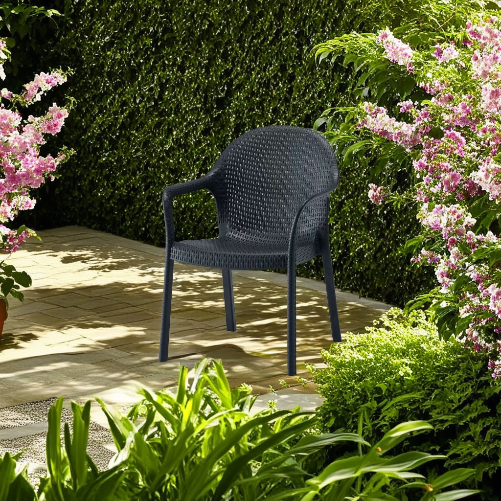 藤椅，户外椅子，塑料椅子，椅子白底实物图