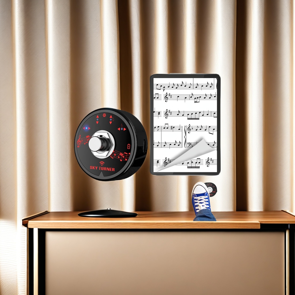 Wholesale musical instrument accessories, wireless Bluetooth page-turning device, guitar and piano dedicated sheet music screen-swiping device, Kuaishou Douyin, remote photo-taking controller, essential tools for music creation