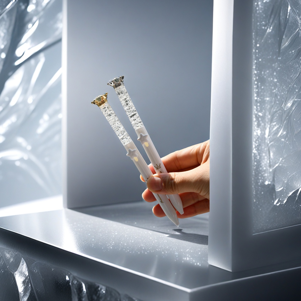 Chenxi Princess Pen 0.5mm Gel Pen Ice Crack Creative Press Gel Pen Queen Scepter Pen Designed student signature pen High-quality writing tools