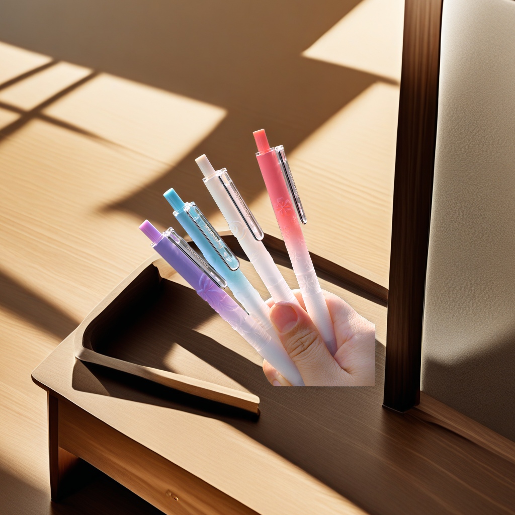 Chenxi 3D Relief Pen CS Double ballpoint tip Press gel pen, scented ink quick-drying water-based pen, unique design, comfortable grip, smooth writing details Picture