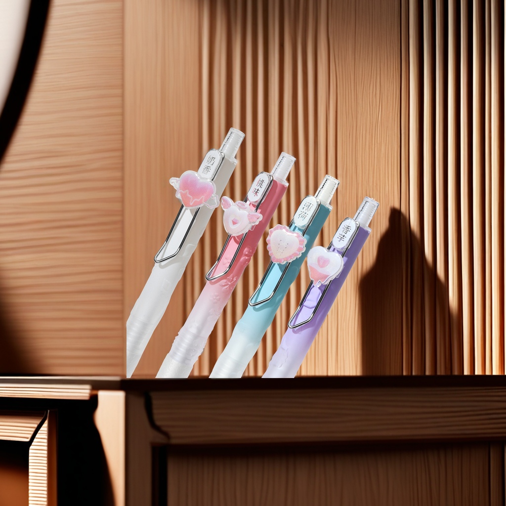 Chenxi 3D Relief Pen CS Double ballpoint tip Press gel pen, scented ink quick-drying water-based pen, unique design, comfortable grip, smooth writing Specification image