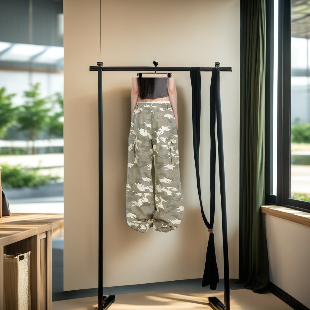 OREETA fashion brand American camouflage overalls pure cotton digital printing imitation sand wash overalls cross-border custom trend sports pants unique camouflage design Application Scenario