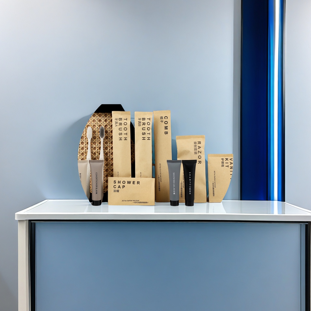 Hotel and homestay disposable toiletries set, complete travel hotel household toothbrushes, toothbrushes, slippers disposable hotel supplies set, light, hygienic and easy to carry Application Scenario