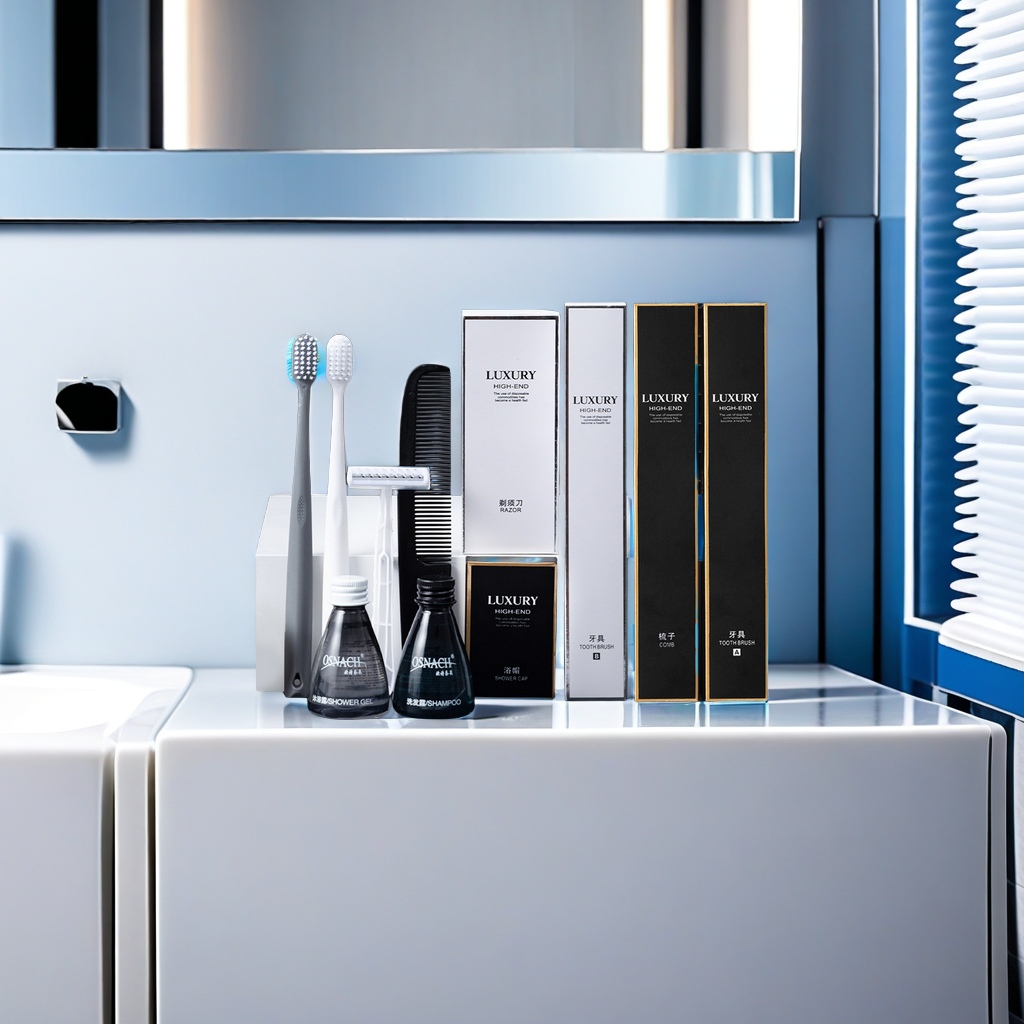 Disposable toothbrush with toothpaste set for star hotels, hotel and homestay toiletries, wholesale household hospitality, disposable hotel supplies set for cleaning the mouth and protecting dental health