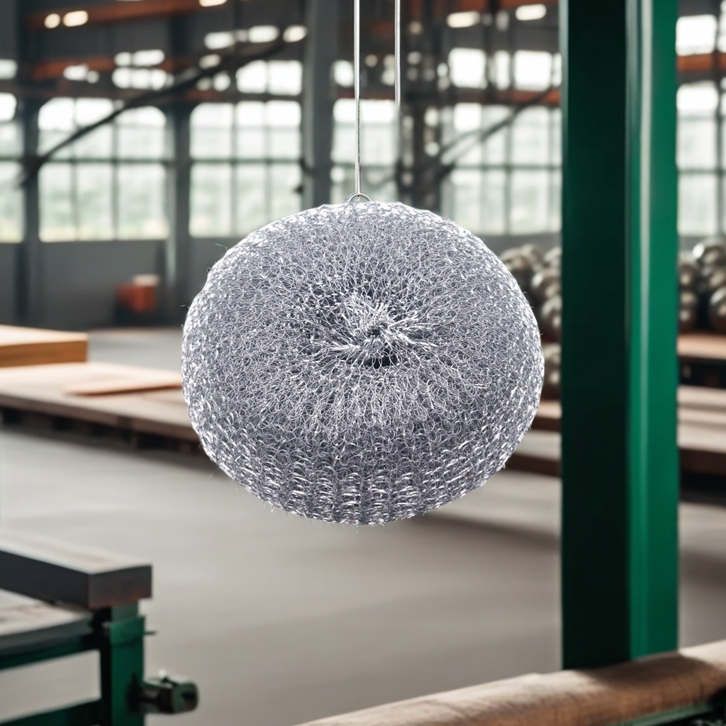 钢丝球不掉渣白底实物图