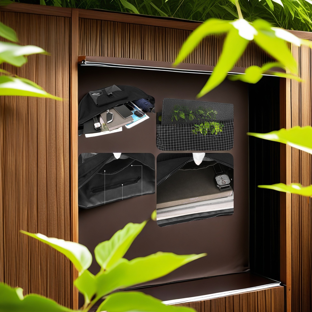 男士斜挎包实物图