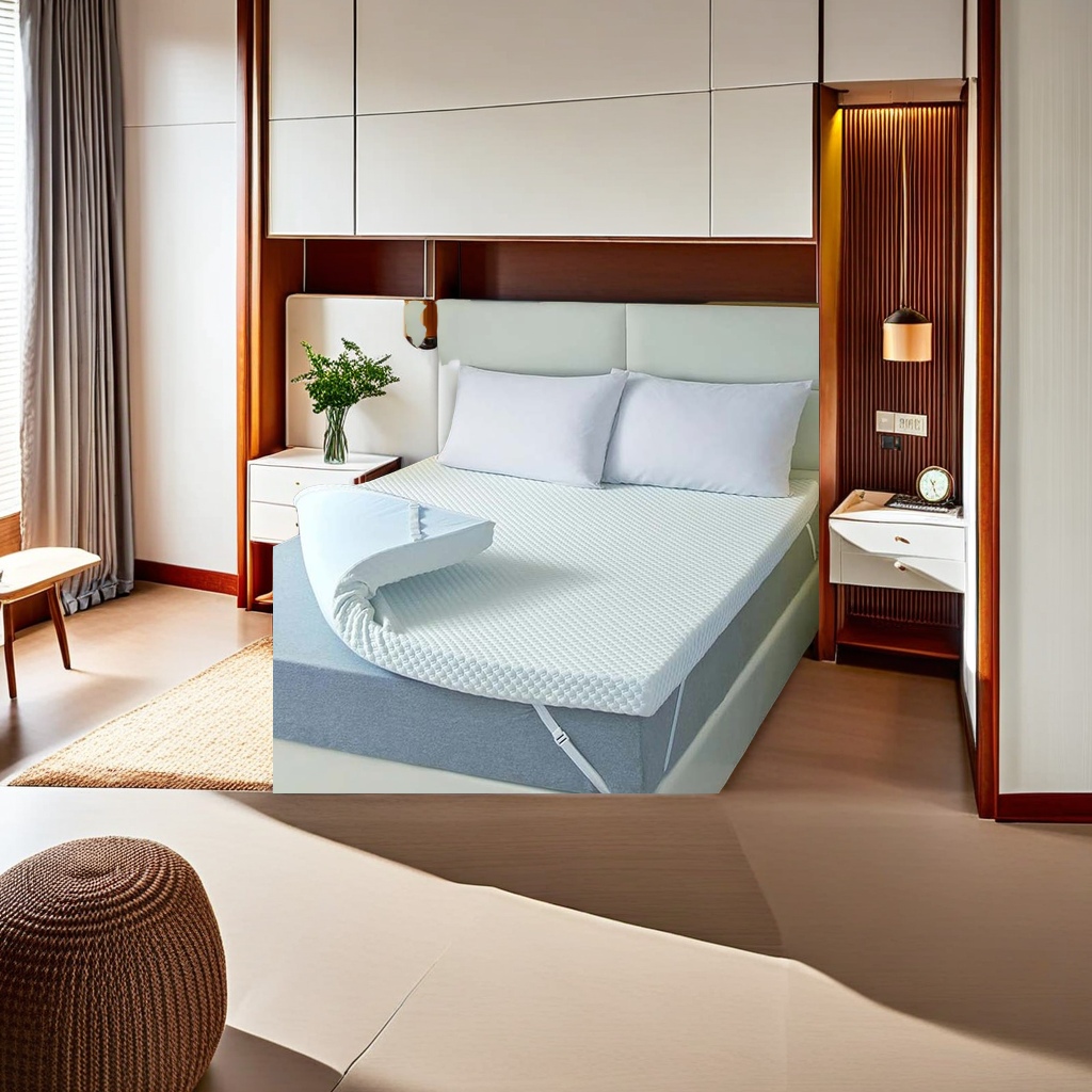 亚马逊跨境直邮 零压记忆棉卷包软垫床垫 床褥酒店专用 海绵材质 宿舍薄垫 海绵床垫 舒适健康睡眠