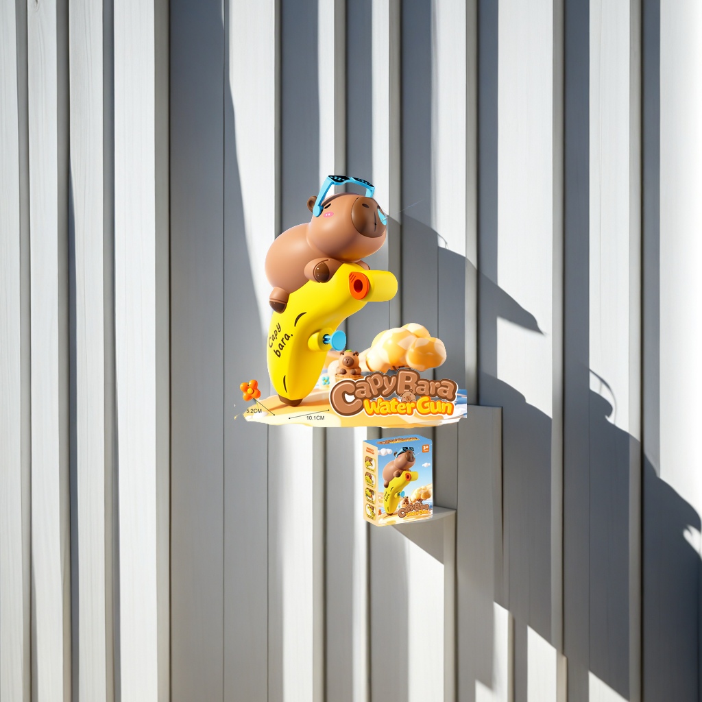 Animal water gun, manual self-filling water, convenient small toy, toy furniture details Picture