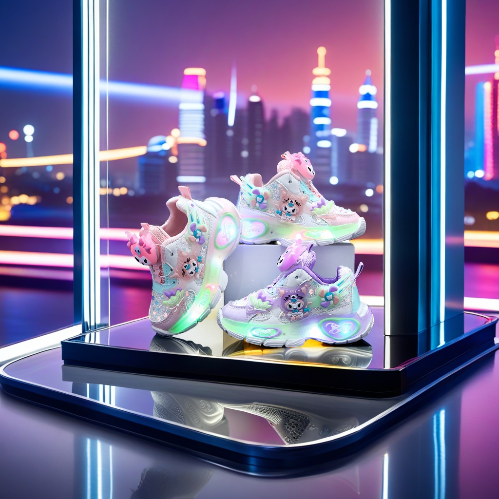 儿童发光鞋 炫酷七彩LED灯鞋 舞蹈鞋 跑步鞋 男女童鞋 舒适透气防滑底灯鞋