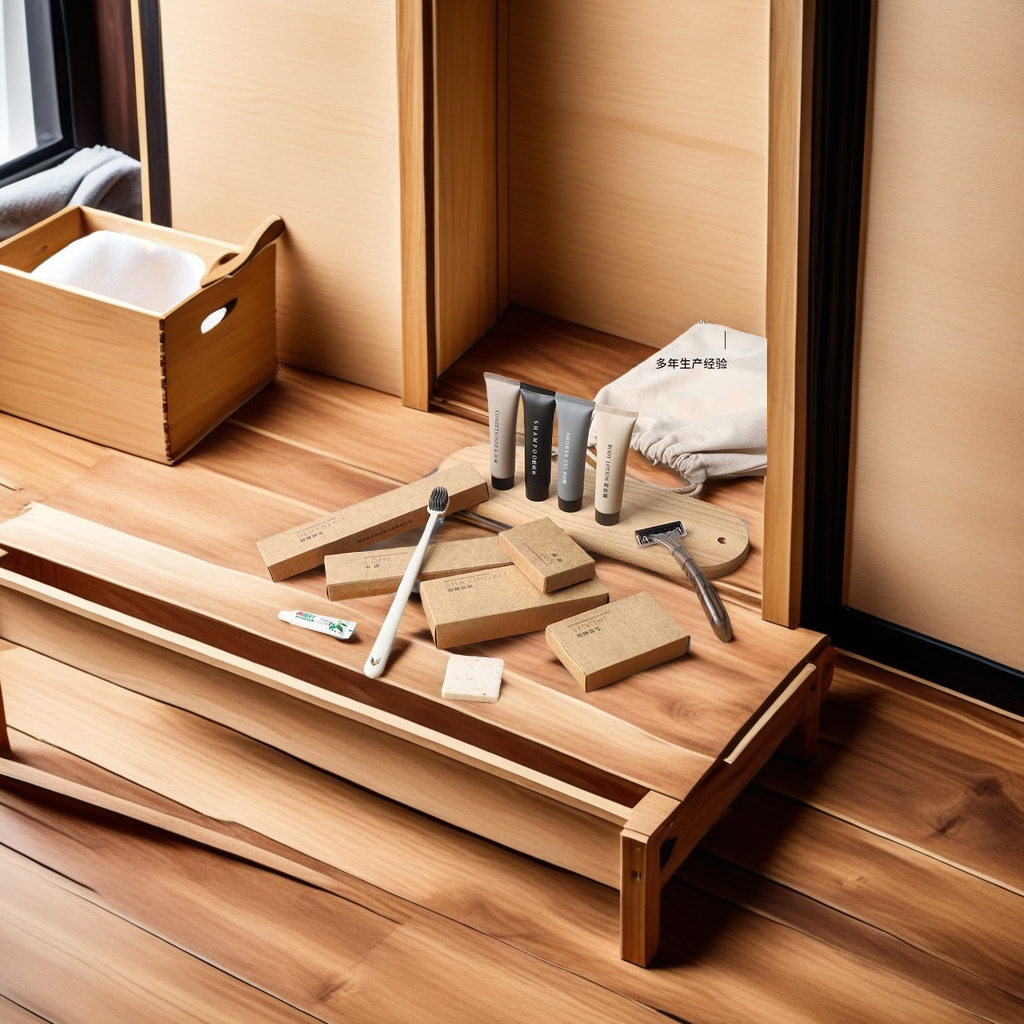 Disposable personal care products set for hotels and homestays, kraft paper card box set for hotel toiletries, eco-friendly and portable disposable hotel supplies set