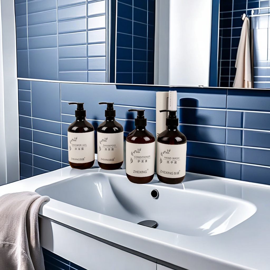 星级酒店专用500ml洗发水沐浴液 护发美容院民宿会所一次性洗漱沐浴套装 厂家直供优质洗漱用品