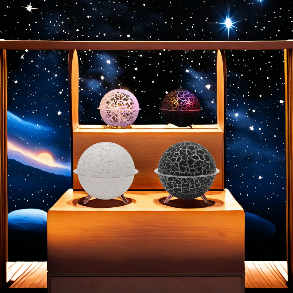 New Usb Plug-In Astronaut Crack Starry Projection Light Aromatherapy Machine Eternal Flower Atmosphere Light Humidifier Space Exploration Topics Other Categories Specification drawing