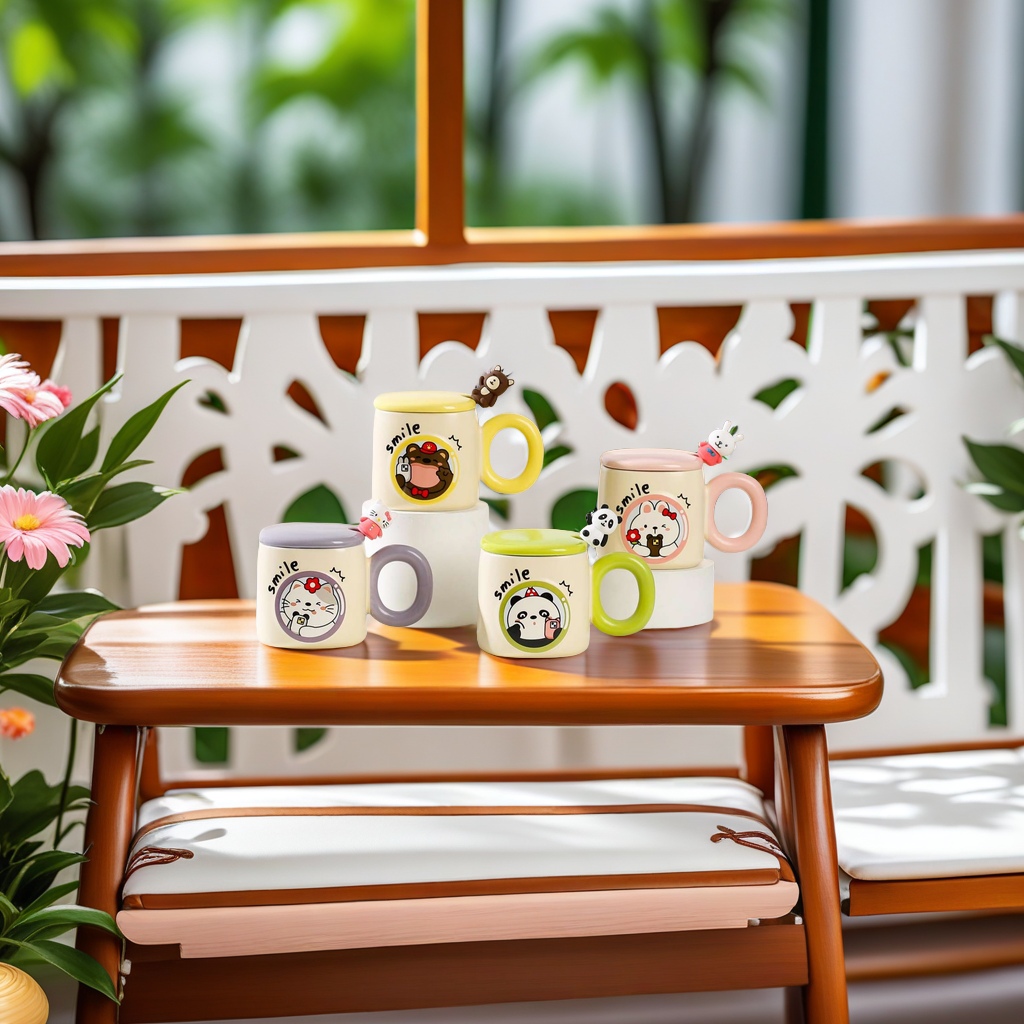 Ceramic coffee cups, mugs, exquisite ceramic cups, coffee souvenirs, elegantly enjoy afternoon tea time details Picture