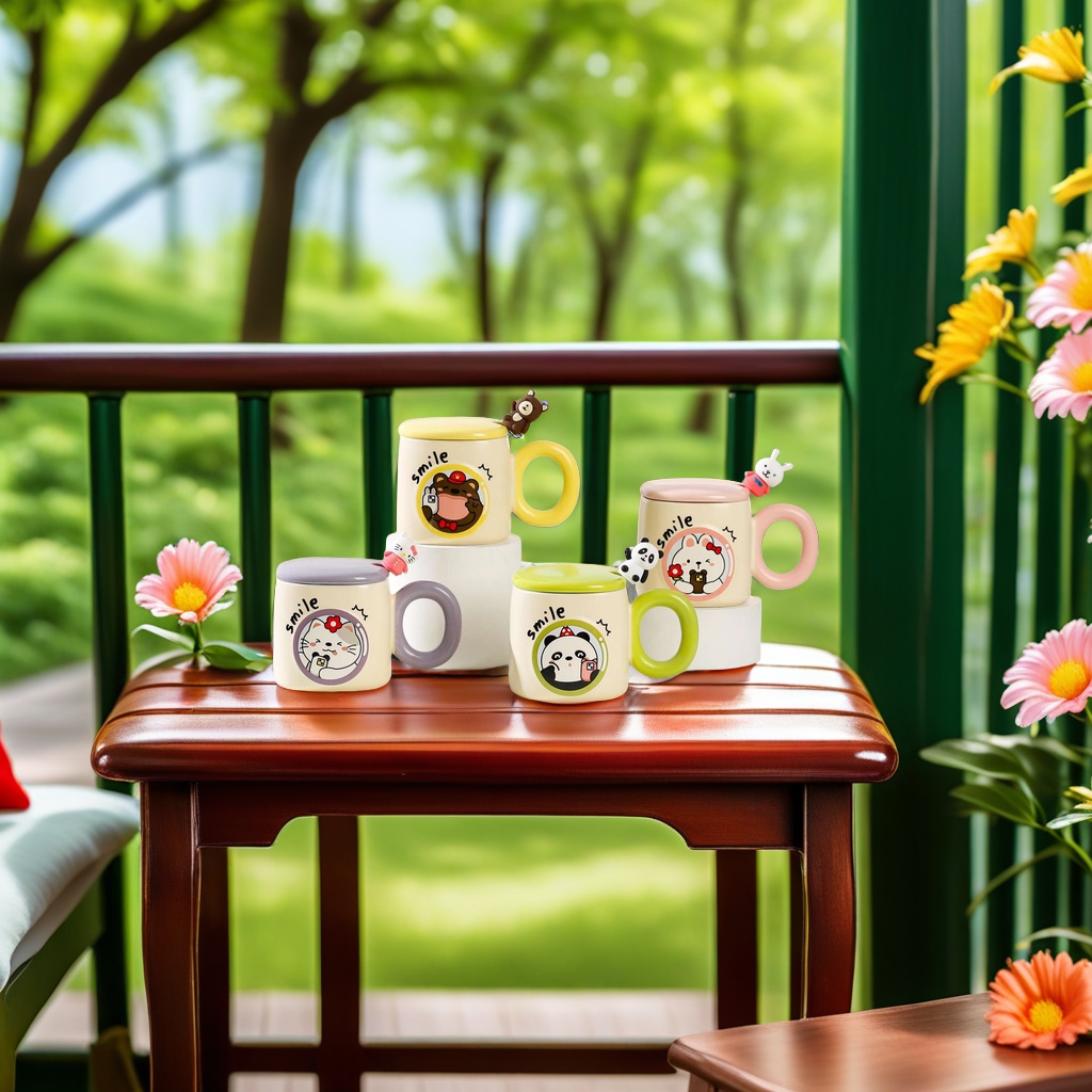 Ceramic coffee cups, mugs, exquisite ceramic cups, coffee souvenirs, elegantly enjoy afternoon tea time