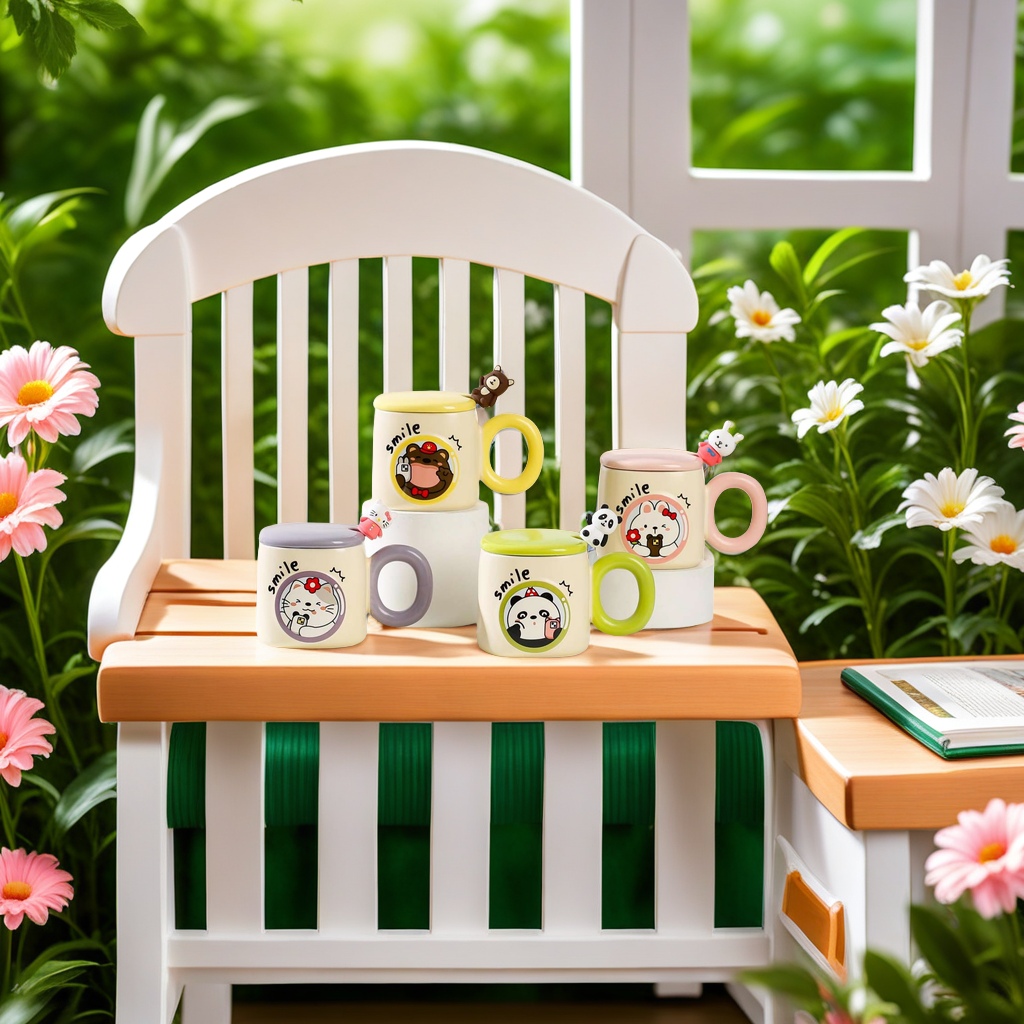 Ceramic coffee cups, mugs, exquisite ceramic cups, coffee souvenirs, elegantly enjoy afternoon tea time Application Scenario