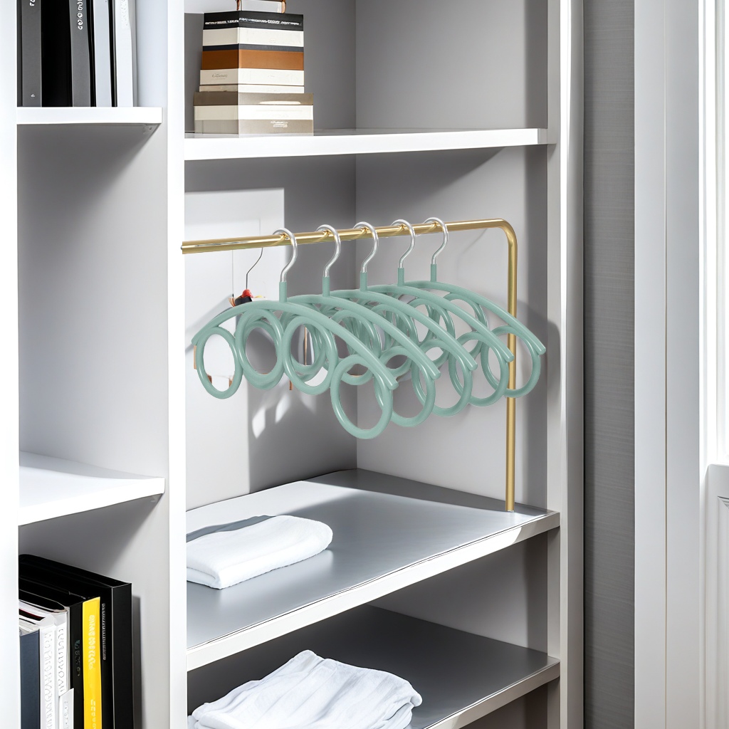 多功能丝巾架围巾架挂衣架收纳整理省空间 创新设计轻巧便携 橱柜衣橱必备神器产品图