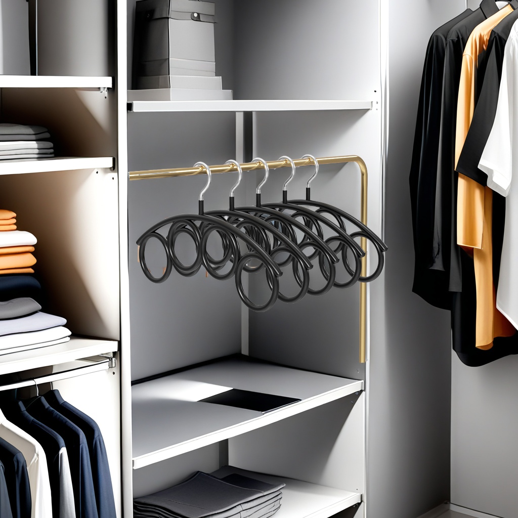 多功能丝巾架围巾架挂衣架收纳整理省空间 创新设计轻巧便携 橱柜衣橱必备神器细节图