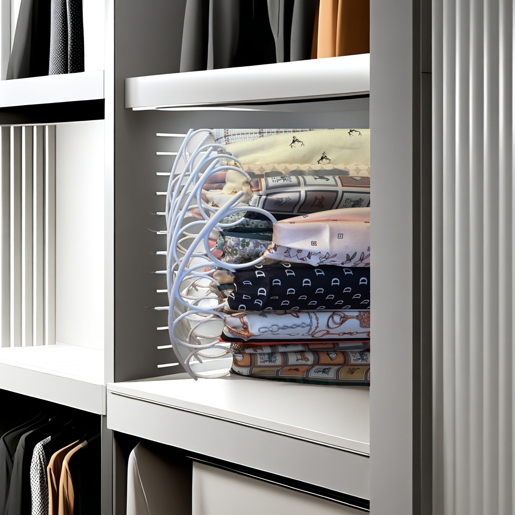 多功能丝巾架围巾架挂衣架收纳整理省空间 创新设计轻巧便携 橱柜衣橱必备神器详情图1