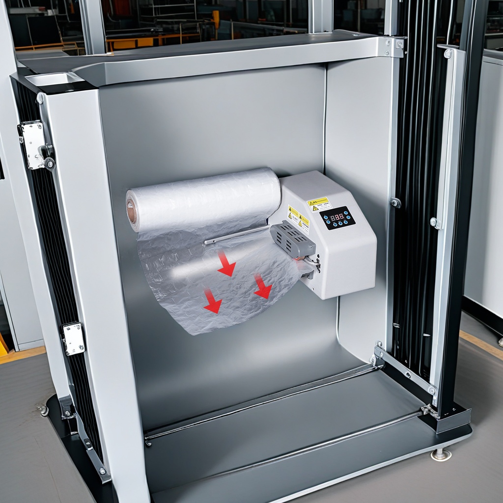 The fully automatic gourd film inflation machine is a dedicated inflation equipment for bubble film, bubble pillows and bubble bags. It is fast and efficient in inflating gourd bubble air cushion film and air column bags details Picture