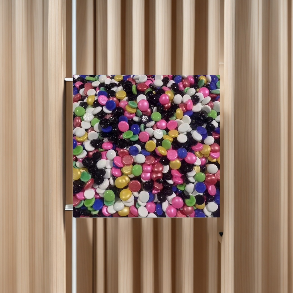 Factory direct supply of porcelain-colored glass flat beads, black and white Go stones, flower center decorative beads, glass handicrafts wholesale, glass beads supply details Picture