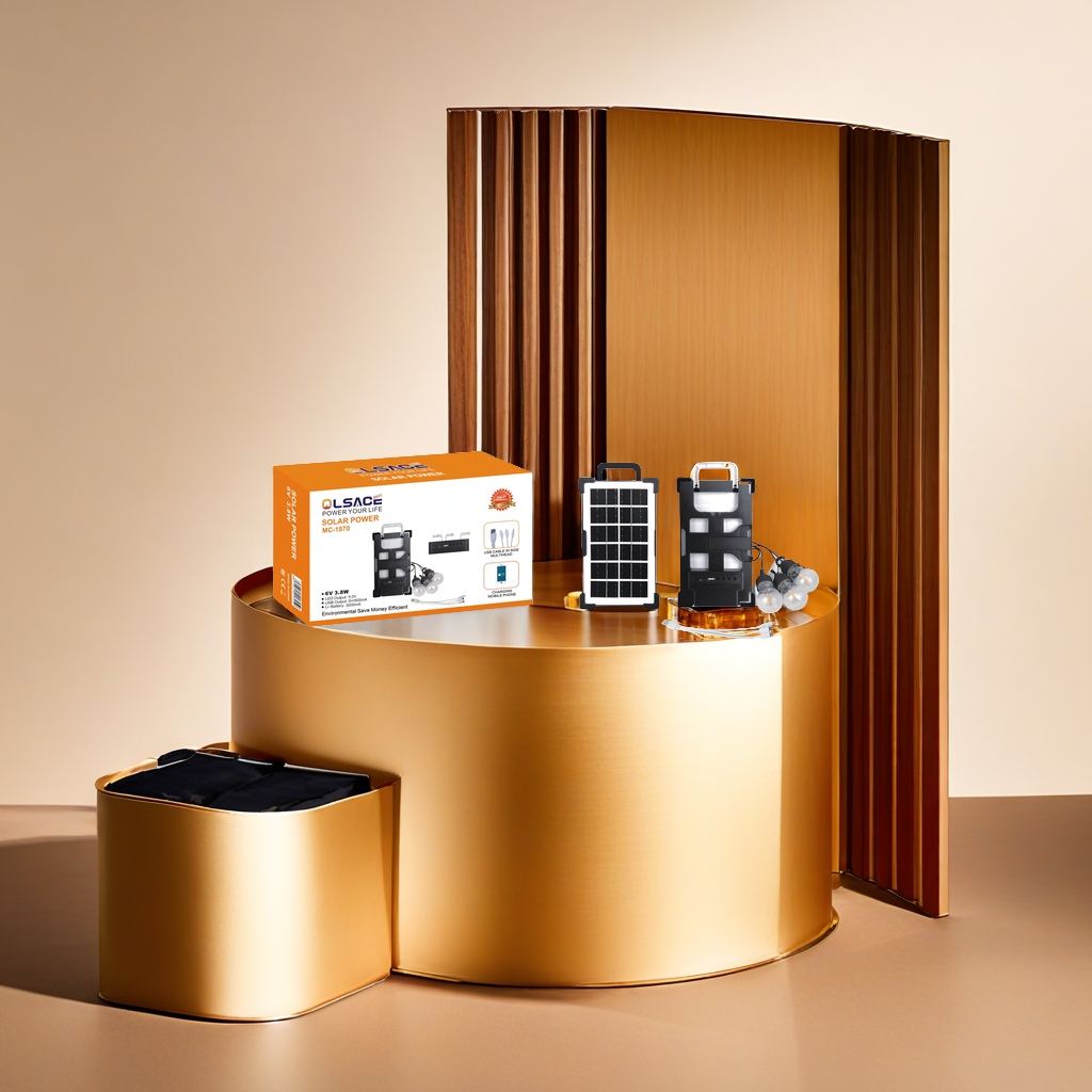 OLSACE品牌太阳能充电板 自带电池USB线 配备三个球泡 非洲热销环保节能产品