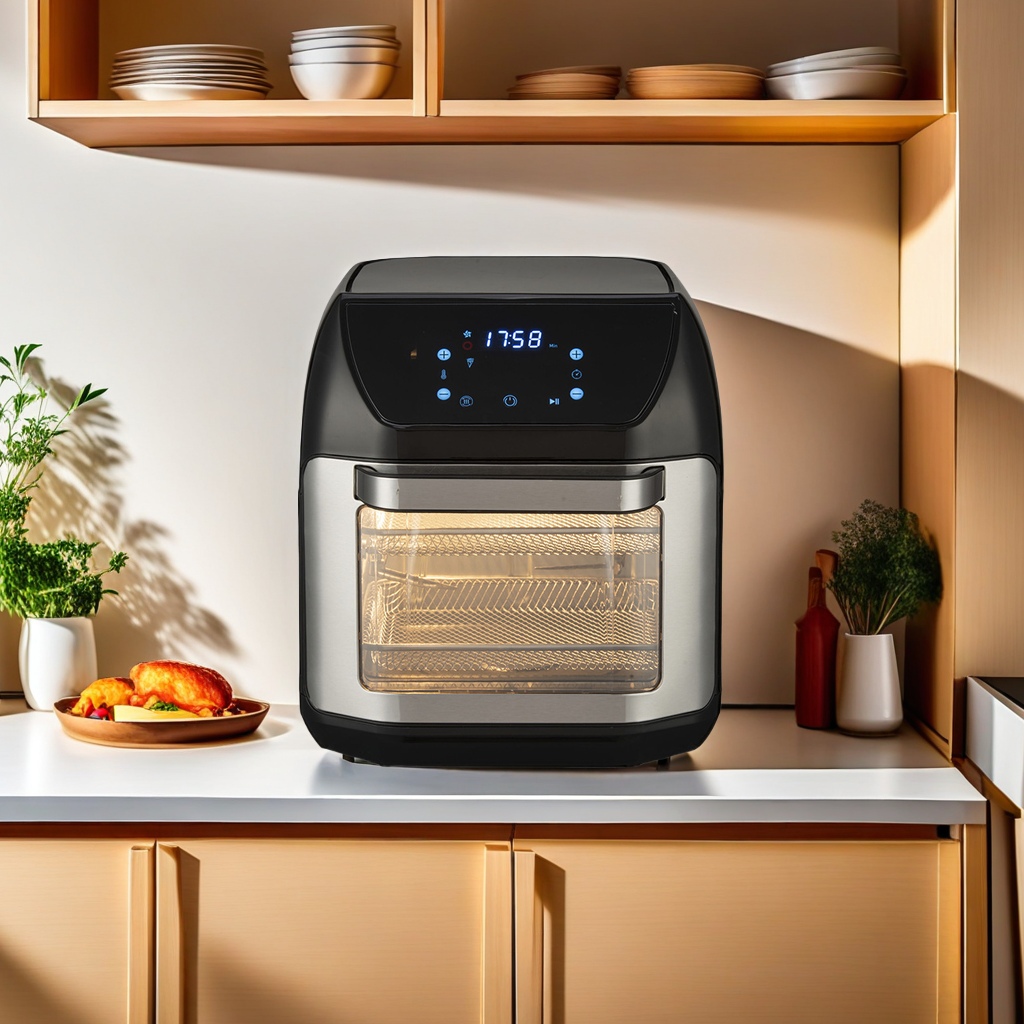 Cross-border foreign trade 12-liter large-capacity air fryer, household smart electric oven, French fries machine, multi-functional electric fryer, healthier and more convenient cooking Specification image