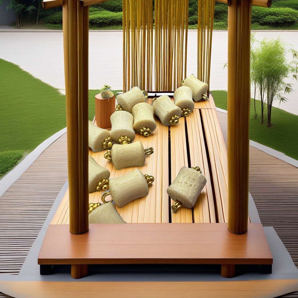 DIY服饰配件 中式环保竹鼓珠花托纽扣 旗袍马甲盘扣 唐装汉服扣子 复古衬衫钮扣 精致细腻手工艺品