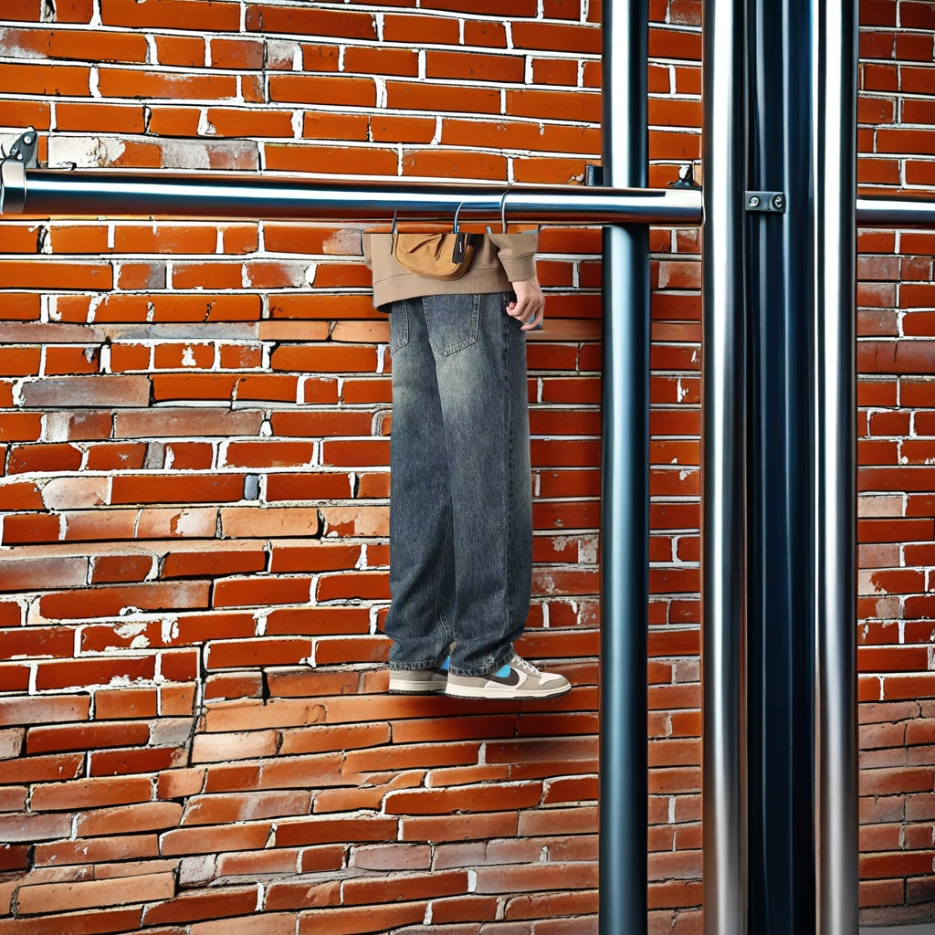 男士牛仔裤实物图