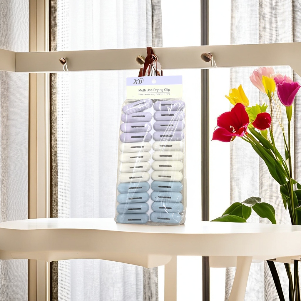 Stainless steel clamps clothespin 24 reusable bags folding storage box convenient for storing silicone cake film plastic clamps household practical Application Scenario