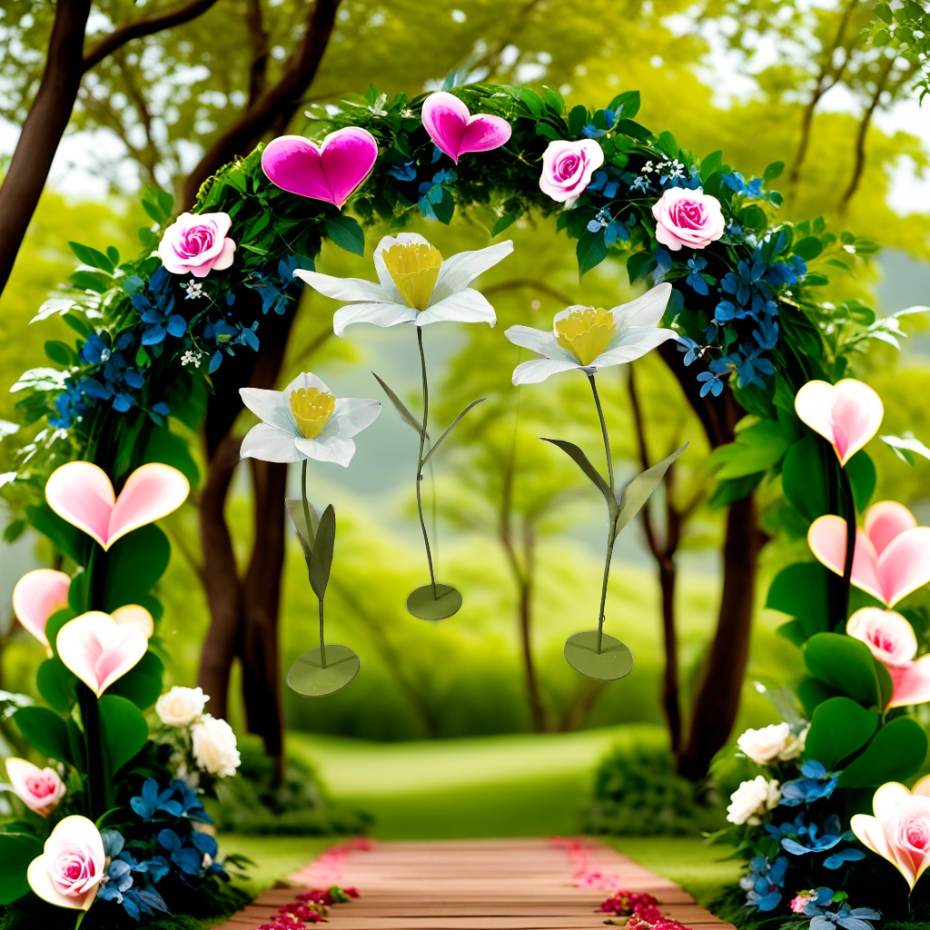 European-style romantic wedding decoration products, exquisite artificial flowers, stage decoration flowers details Picture
