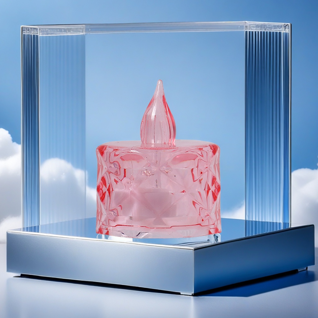 The romantic atmosphere of the Qixi Festival confession and proposal is created by LED mini electronic candle lights with transparent diamond-shaped crystal tea candles. The dazzling light creates a warm and cozy atmosphere Item Picture