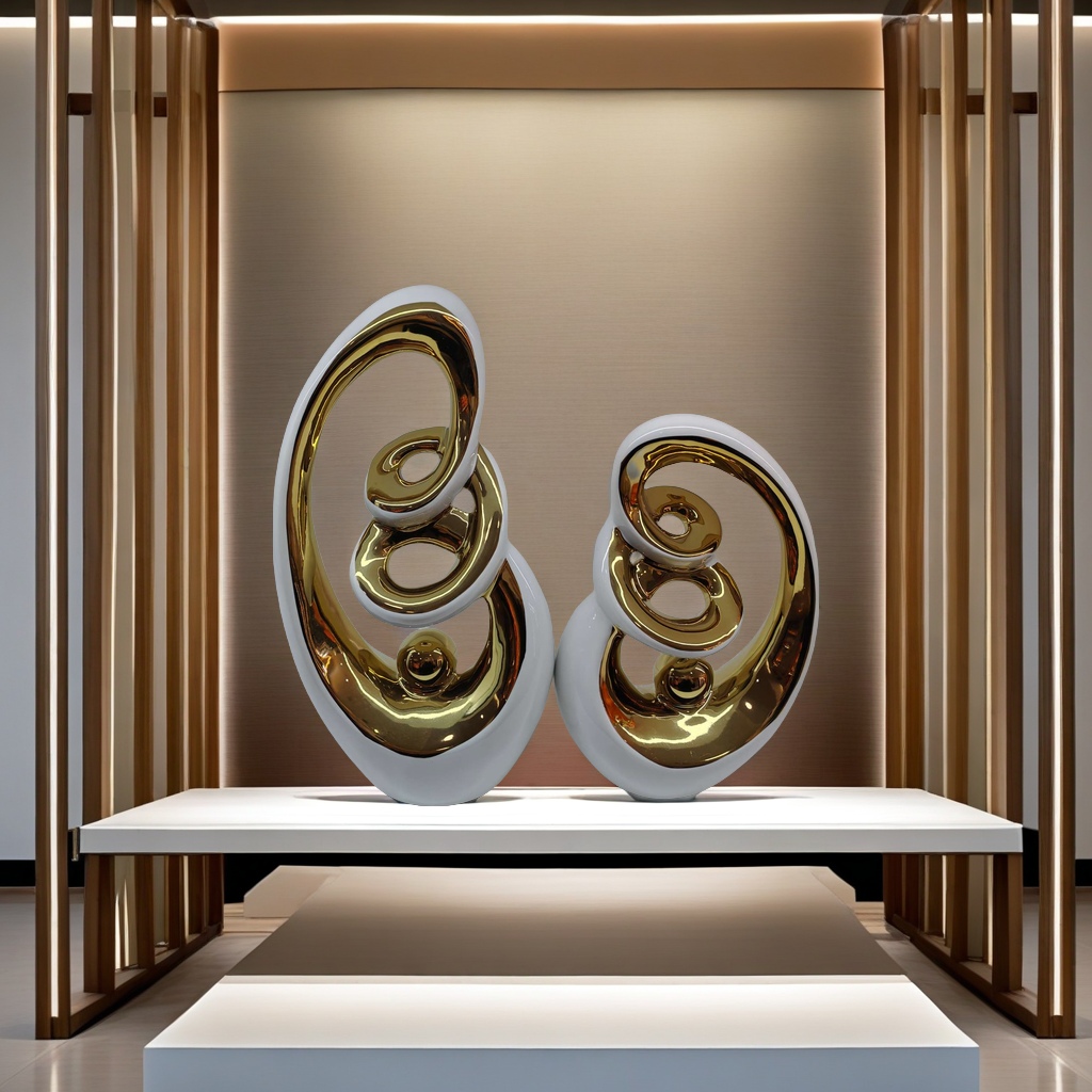 64414 Ceramic handicrafts and Ceramic ornaments series: Modern and simple style, beautiful and practical home decoration items Specification image