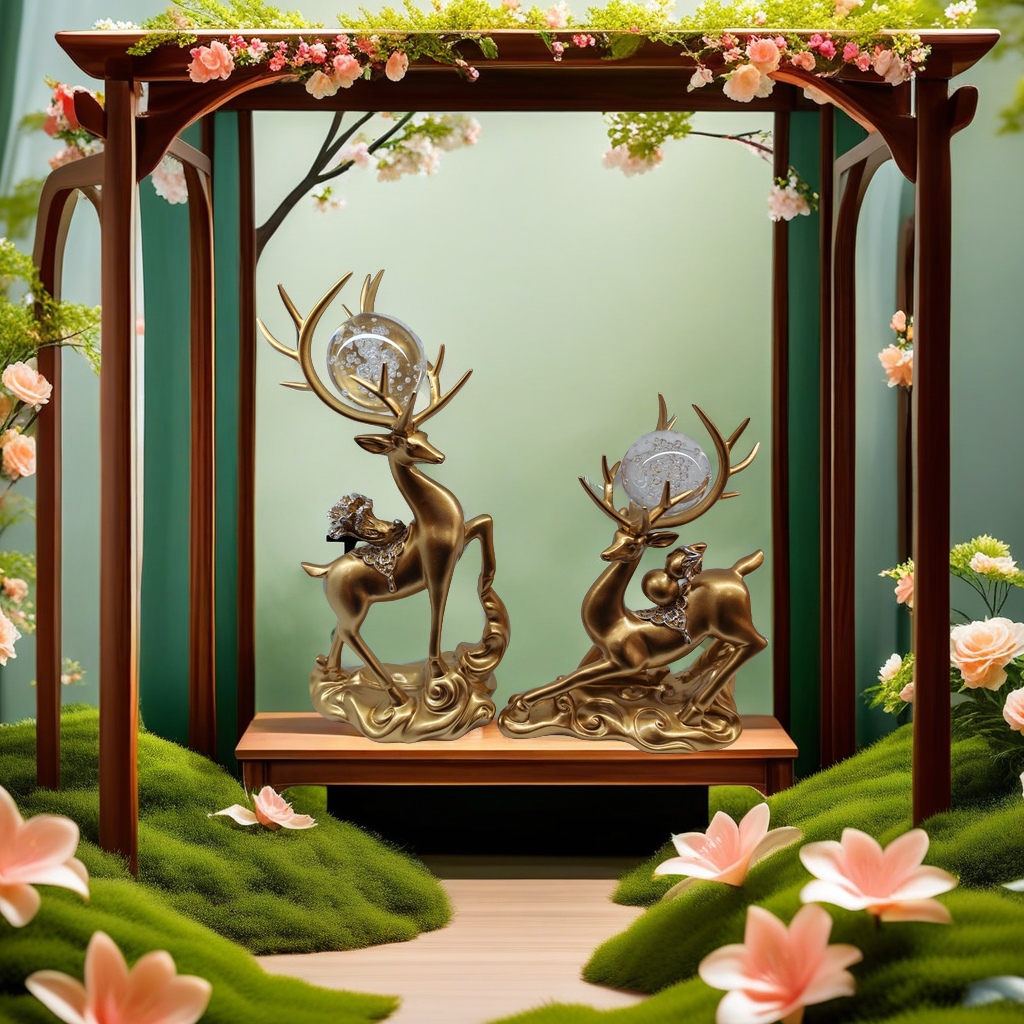 客厅落地摆件实物图