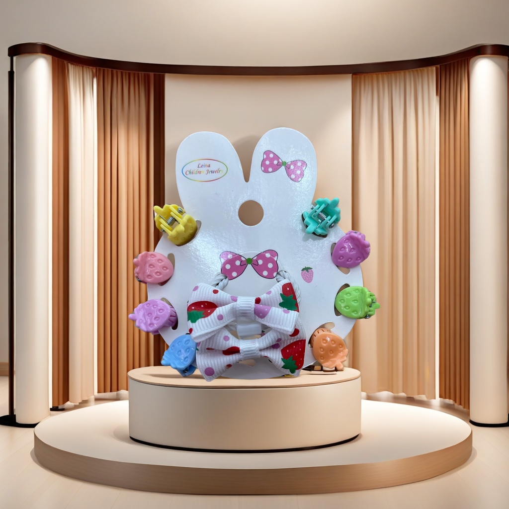 卡通可爱儿童发夹 安全无伤发质 轻巧耐用 不易滑落 多款随机发货发夹儿童夏季可爱发饰发饰细节图