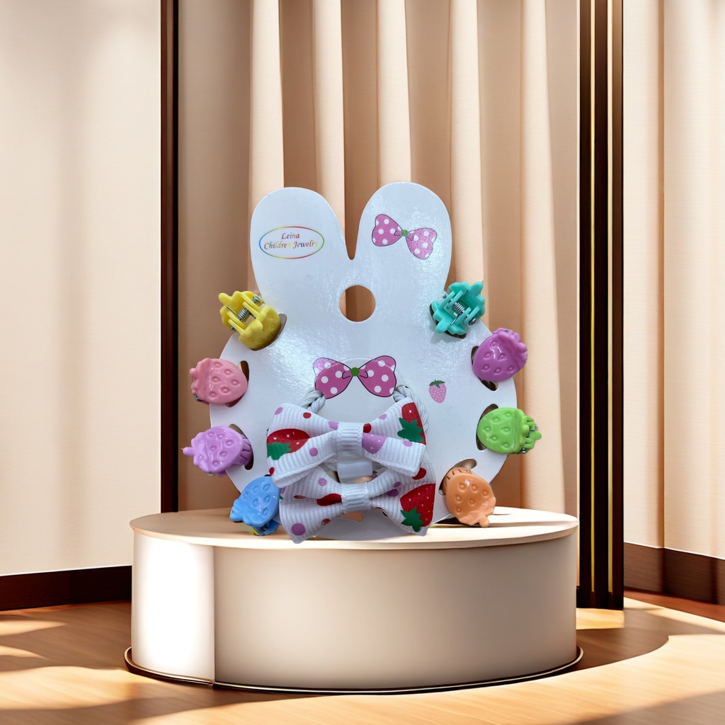 卡通可爱儿童发夹 安全无伤发质 轻巧耐用 不易滑落 多款随机发货发夹儿童夏季可爱发饰发饰