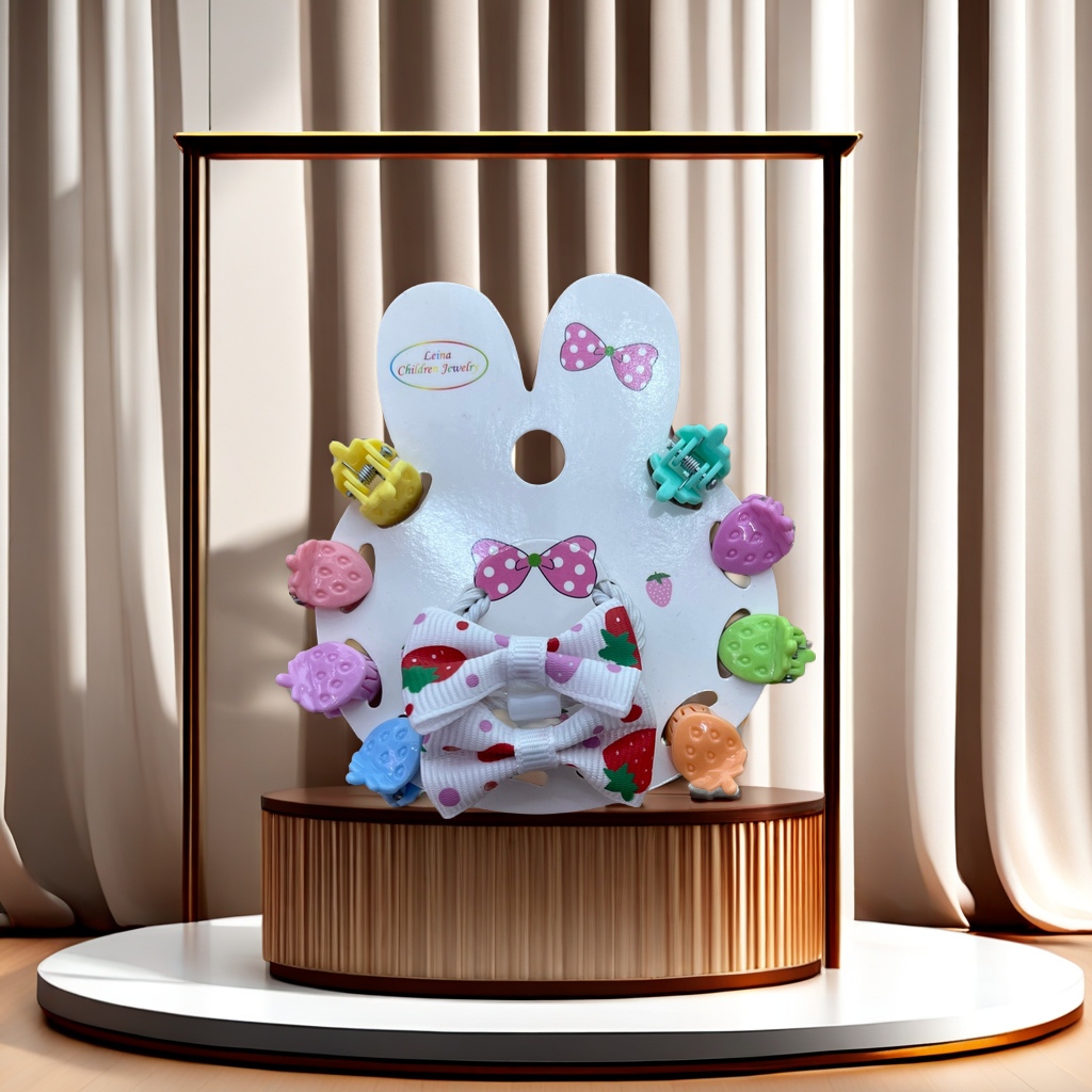 卡通可爱儿童发夹 安全无伤发质 轻巧耐用 不易滑落 多款随机发货发夹儿童夏季可爱发饰发饰产品图