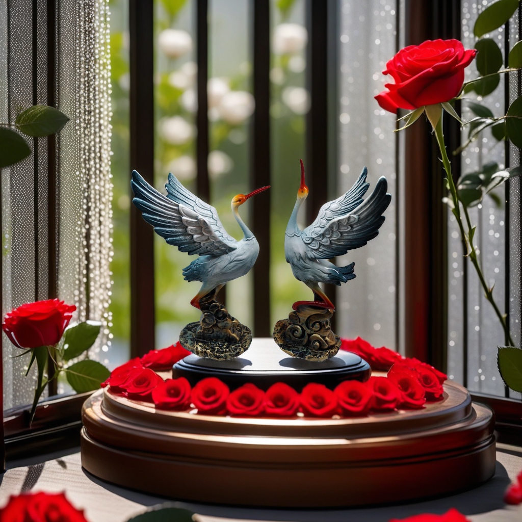 09099 resin ornaments, couple ornaments Specification image