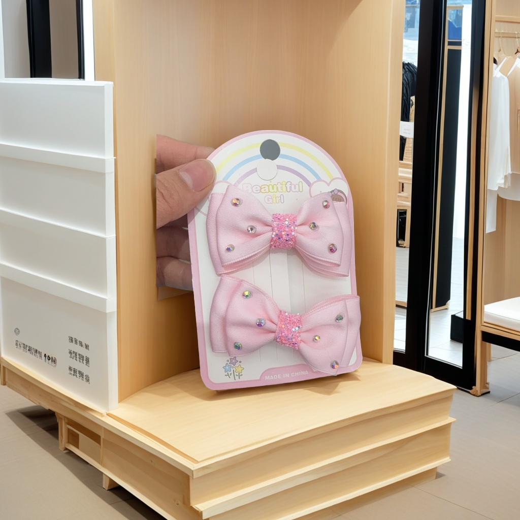 甜美公主风对夹蝴蝶结 发饰 美发配饰 简约时尚发夹 女生日常头饰详情图1