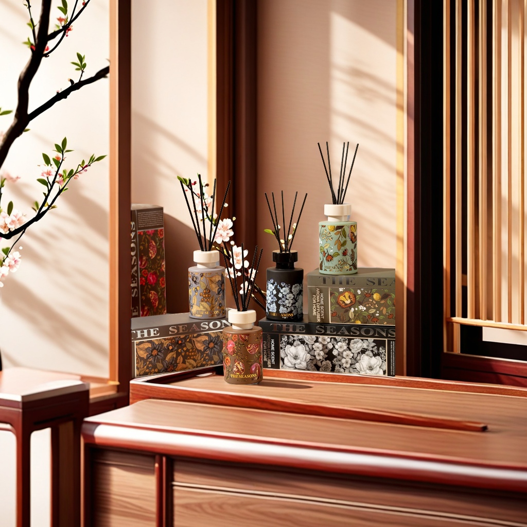 新中式无火香薰精油摆件 居家卧室香水 持久留香 清新卫生间除臭香氛 其他分类适用